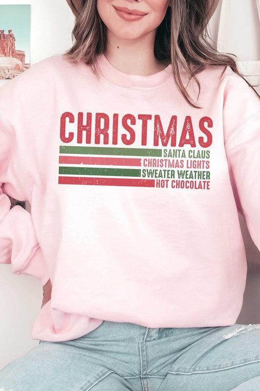 RETRO CHRISTMAS Graphic Sweatshirt