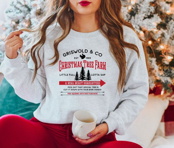 Christmas Tree Farm Griswold Co  Sweatshirt