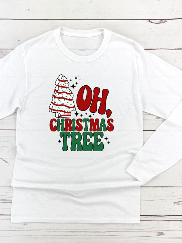 Tree Cake Oh Christmas Tree Long Sleeve Tee