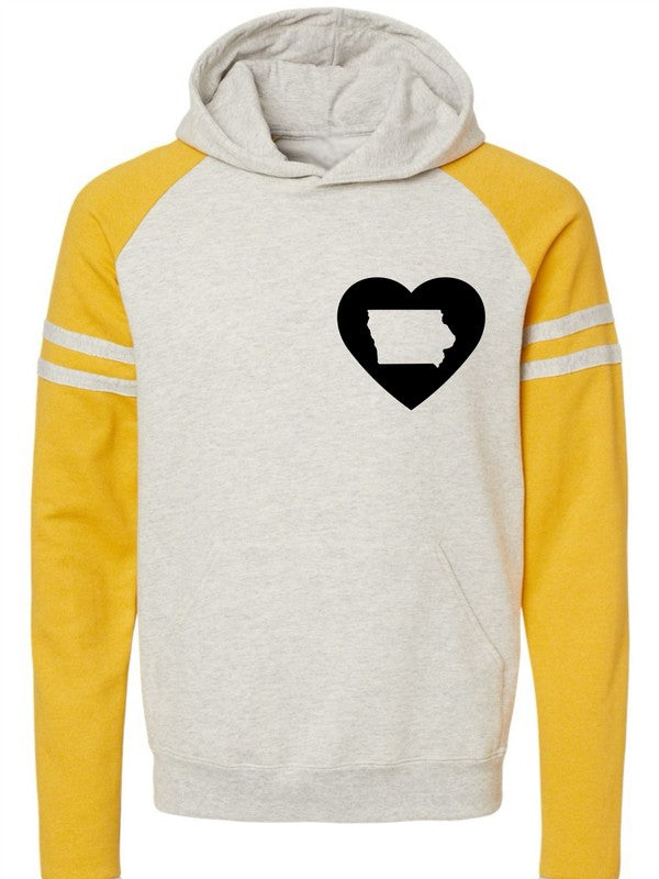 Cursive Iowa Heart Graphic Sweatshirt