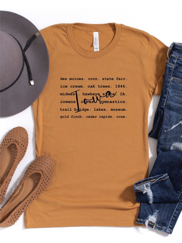 Iowa Words Boutique Tee