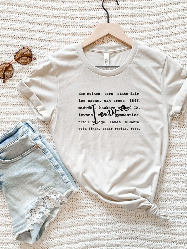 Iowa Words Boutique Tee