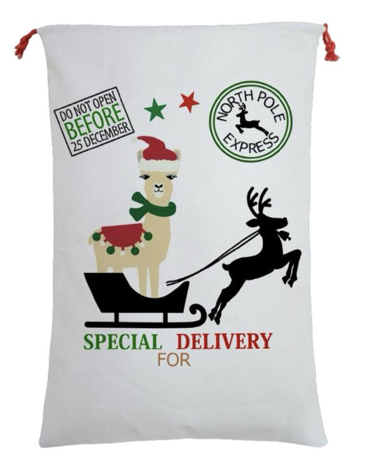 Llama Santa Sack