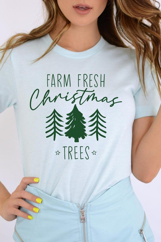 Farm Fresh Christmas Trees Graphic Tee