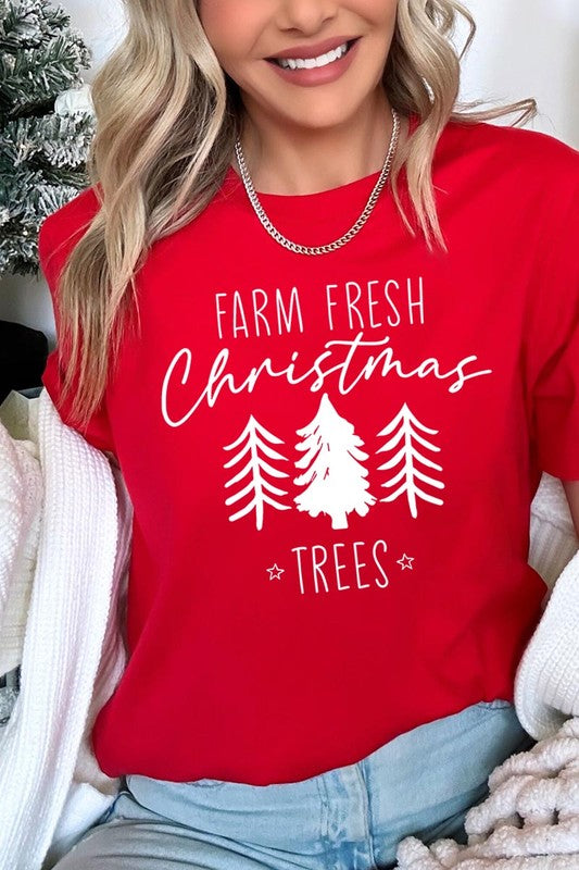 Farm Fresh Christmas Trees Graphic Tee