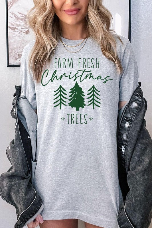 Farm Fresh Christmas Trees Graphic Tee