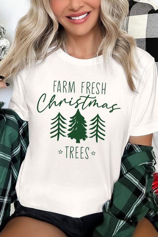 Farm Fresh Christmas Trees Graphic Tee