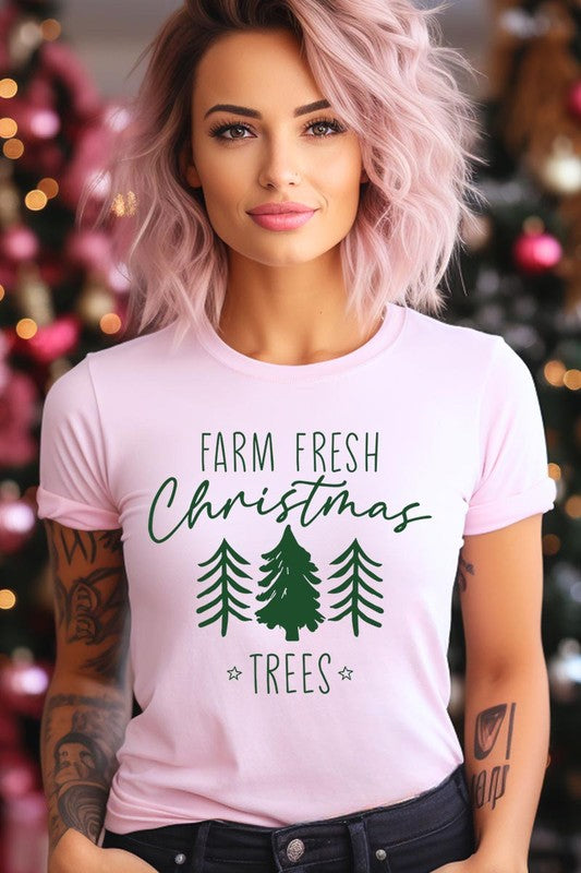 Farm Fresh Christmas Trees Graphic Tee