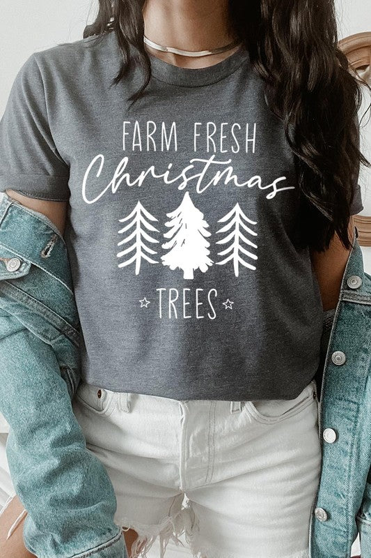 Farm Fresh Christmas Trees Graphic Tee