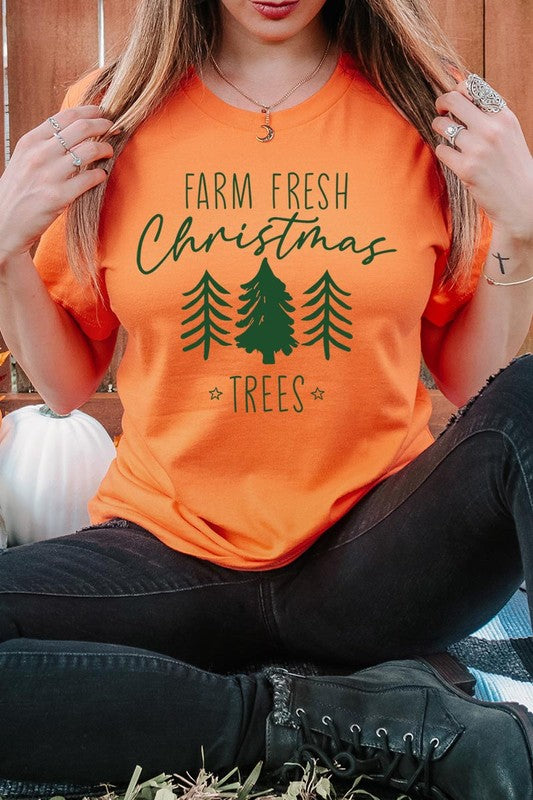 Farm Fresh Christmas Trees Graphic Tee