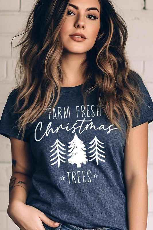 Farm Fresh Christmas Trees Graphic Tee