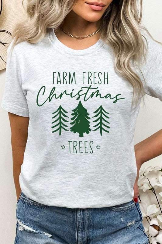 Farm Fresh Christmas Trees Graphic Tee