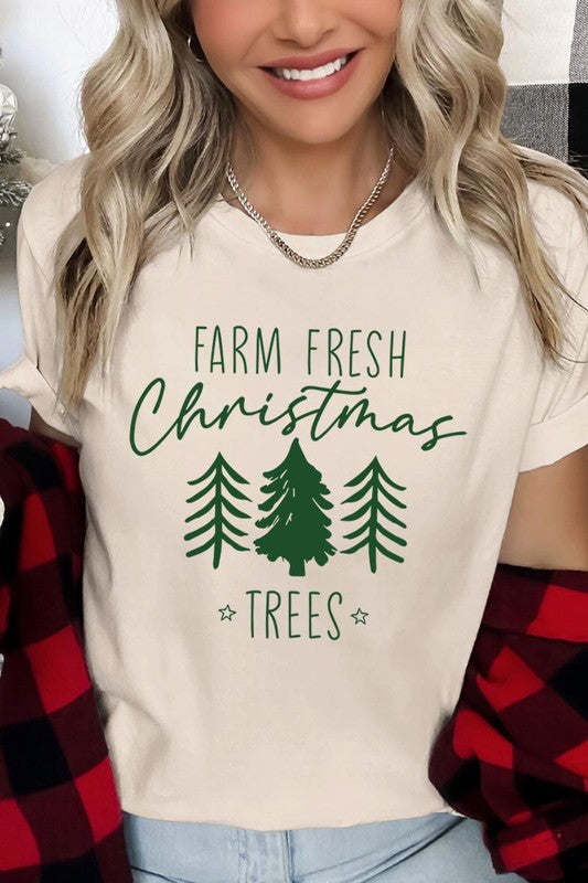 Farm Fresh Christmas Trees Graphic Tee