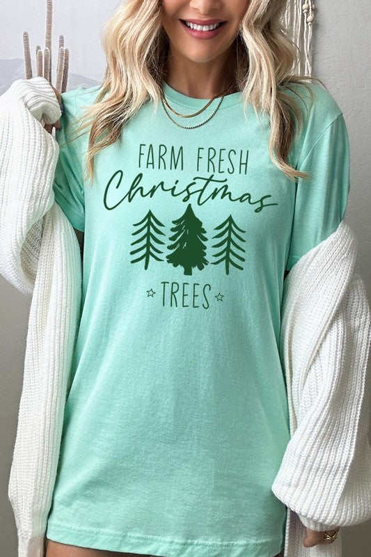 Farm Fresh Christmas Trees Graphic Tee