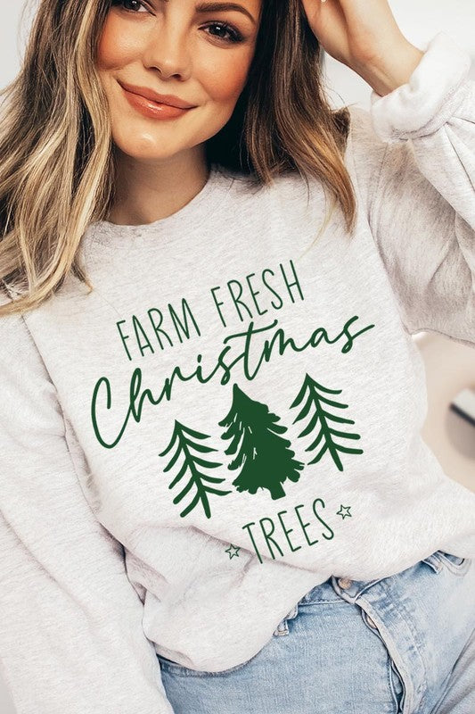 Farm Fresh Christmas Trees Fleece Sweatshirts