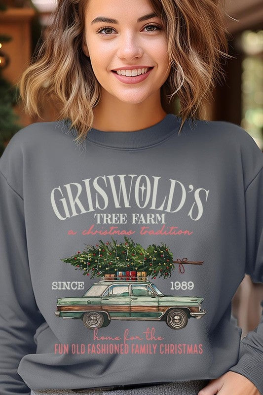 Griswold Christmas Tree Farm Fleece Sweatshirts