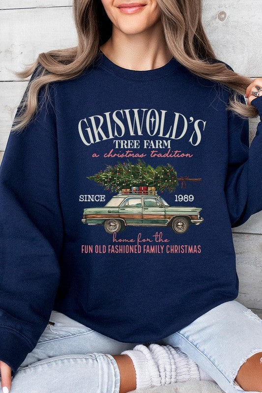 Griswold Christmas Tree Farm Fleece Sweatshirts