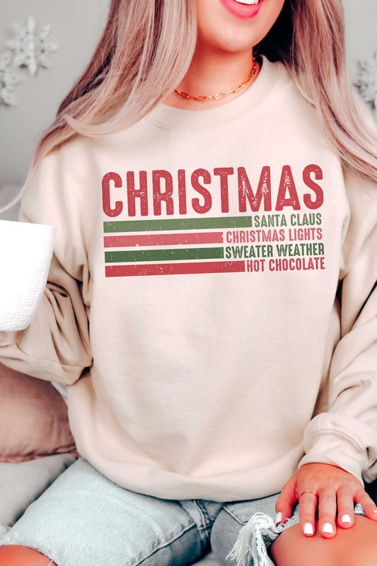 RETRO CHRISTMAS Graphic Sweatshirt