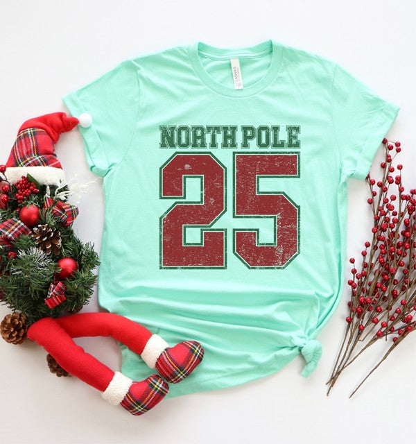 North Pole 25 Christmas Graphic Tee