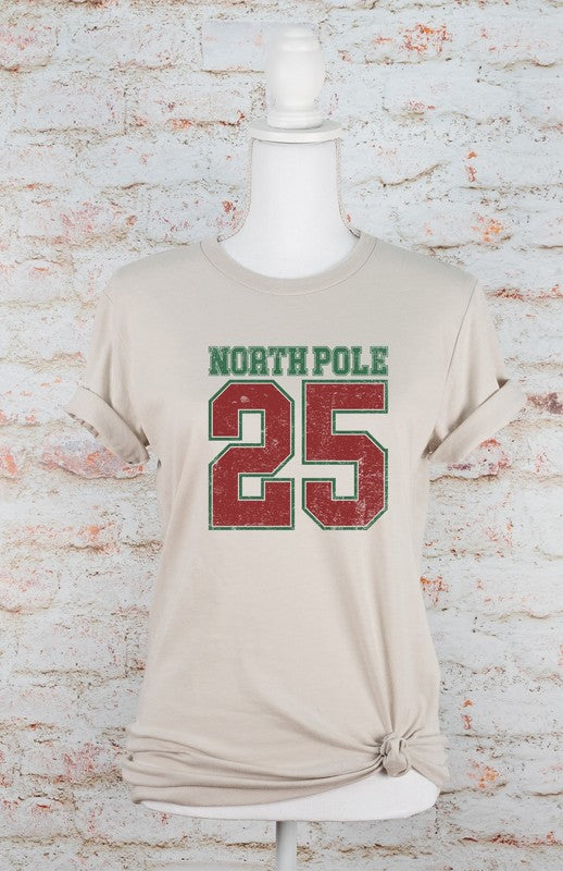 North Pole 25 Christmas Graphic Tee