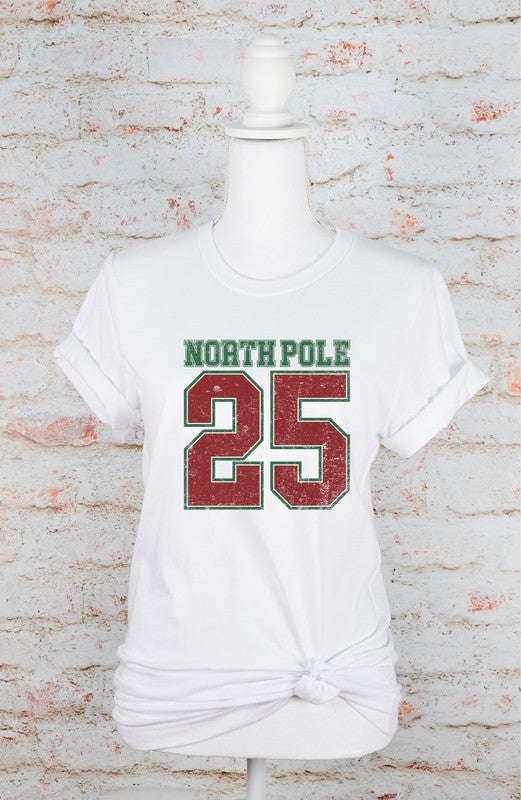 North Pole 25 Christmas Graphic Tee