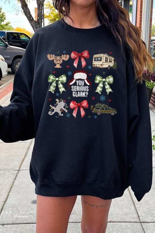 You Serious Clark Graphic Fleece Sweatshirts