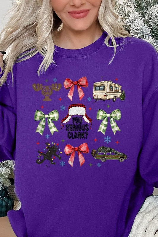 You Serious Clark Graphic Fleece Sweatshirts